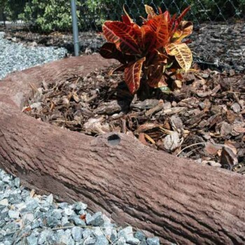 Bark Texture Concrete Curbing